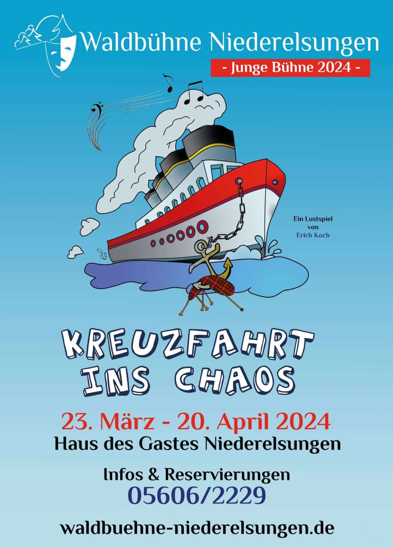 Junge Bühne Niederelsungen: "Kreuzfahrt ins Chaos"