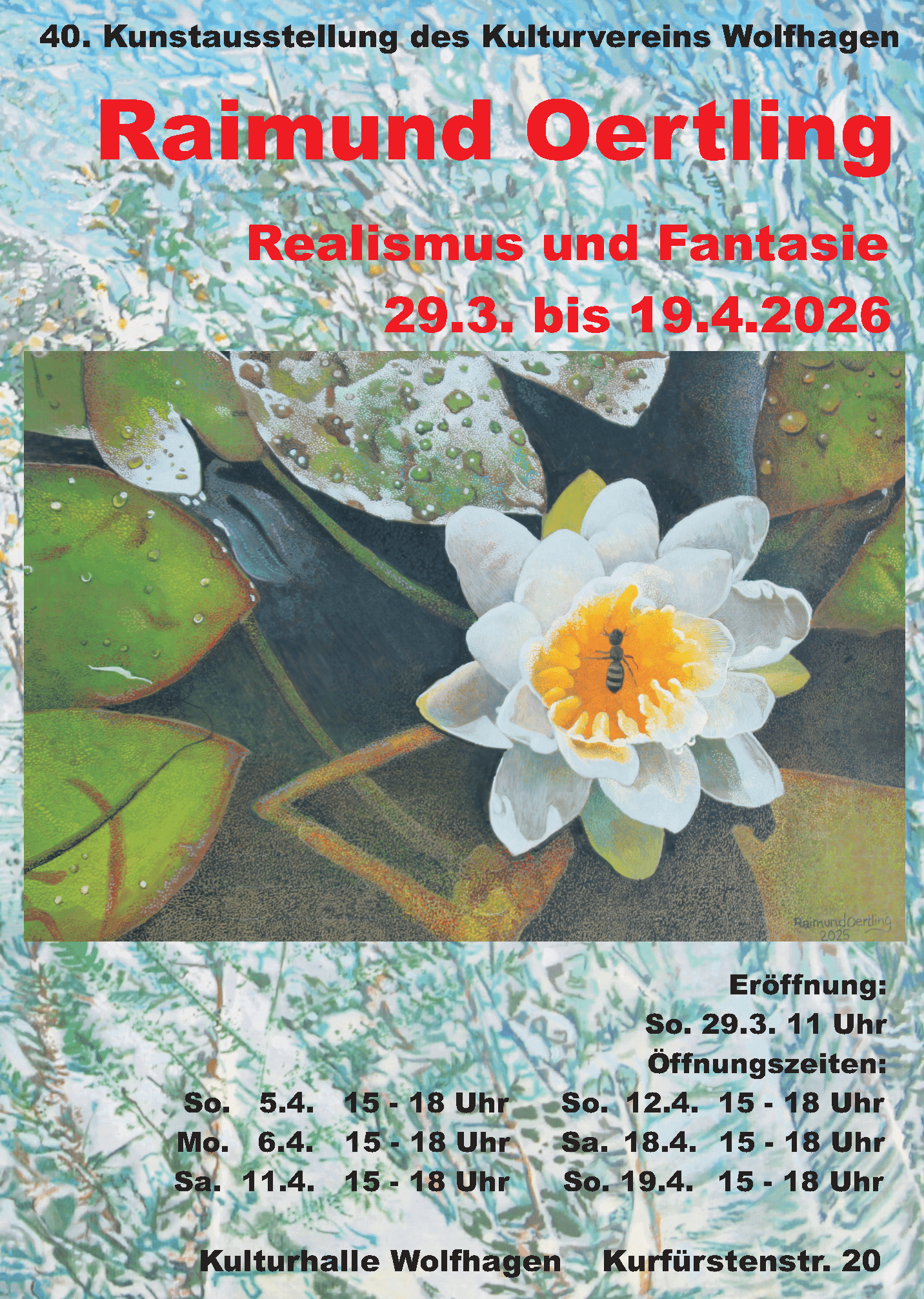 Kunstausstellung Plakat A3