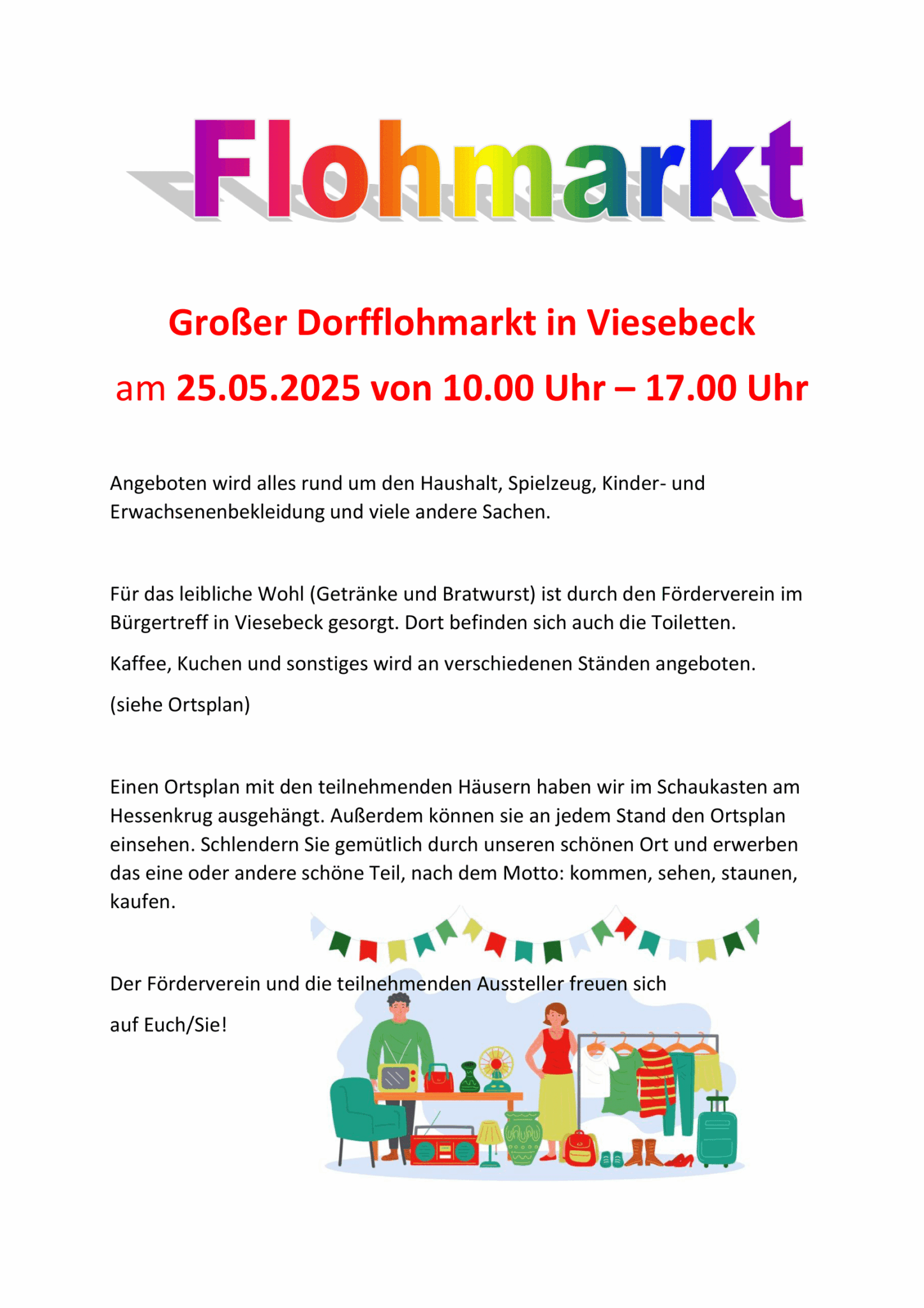 Großer Dorfflohmarkt in Viesebeck_Flyer_einzel-1
