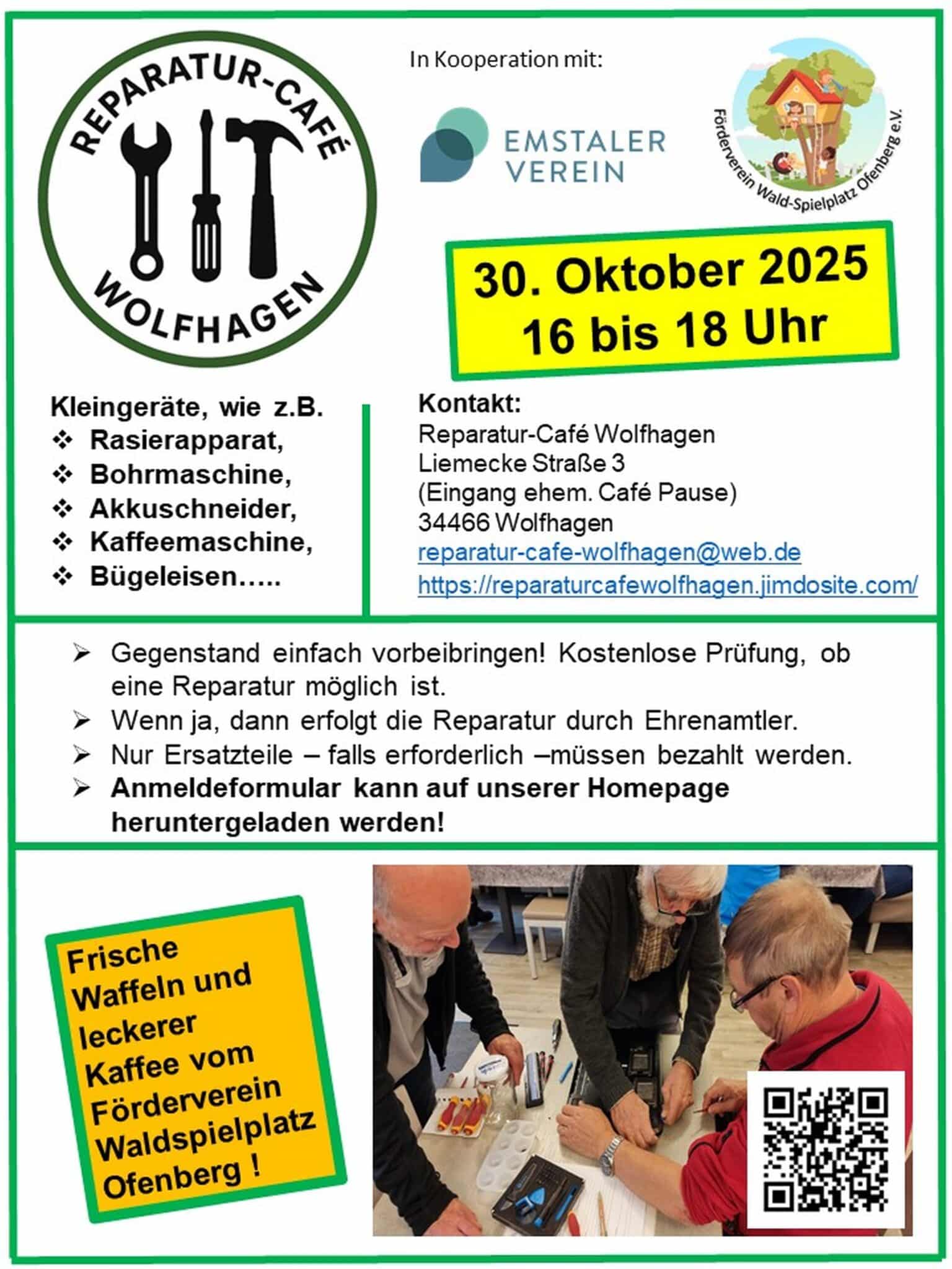 20251030_ReparaturCafeWolfhagen_Plakat