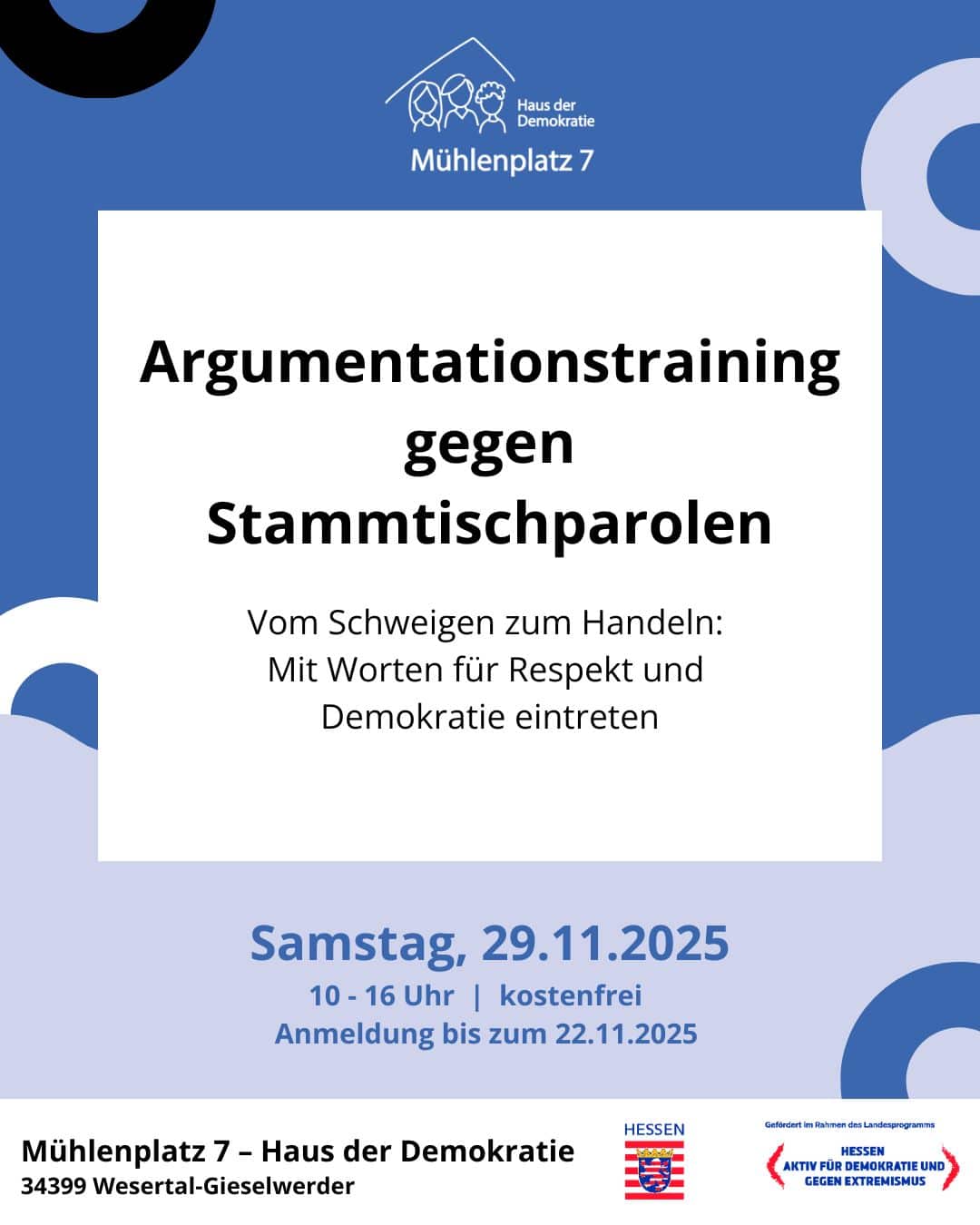 Flyer Argumentationstraining front
