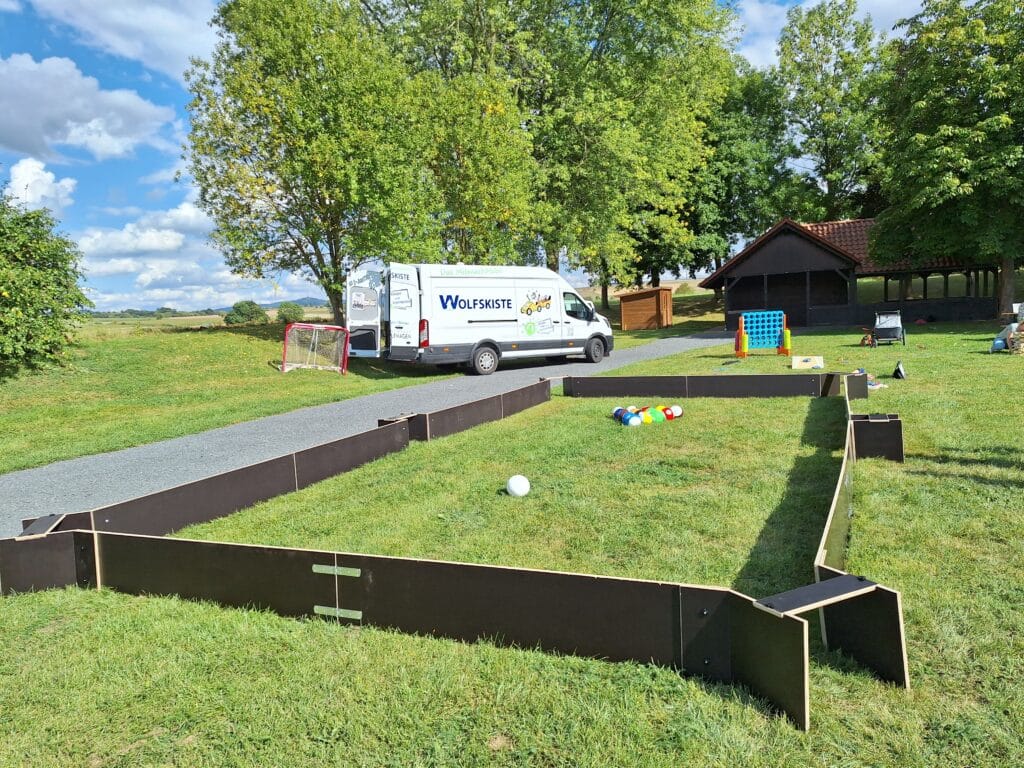 Fußballbilliard mit dem Spielmobil