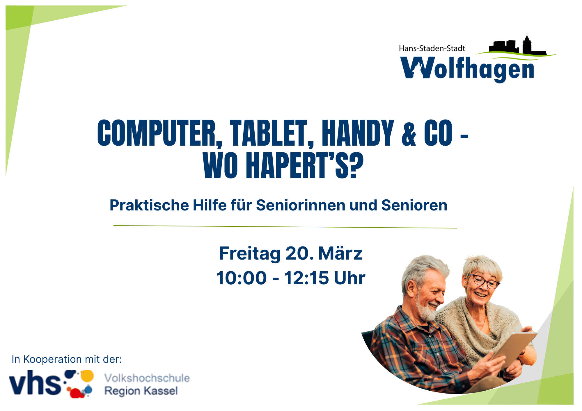 Computer, Tablet, Handy & Co - Seniorinnen und Senioren