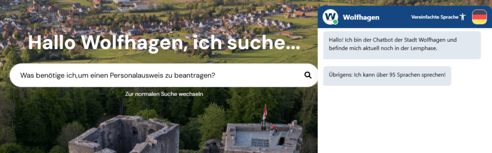 Screenshot ChatBot